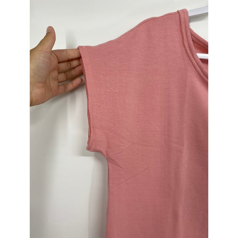 Workshop Womens Pink Soft Short Sleeve Shirt Blouse Top NEW Size Small - Picture 4 of 10